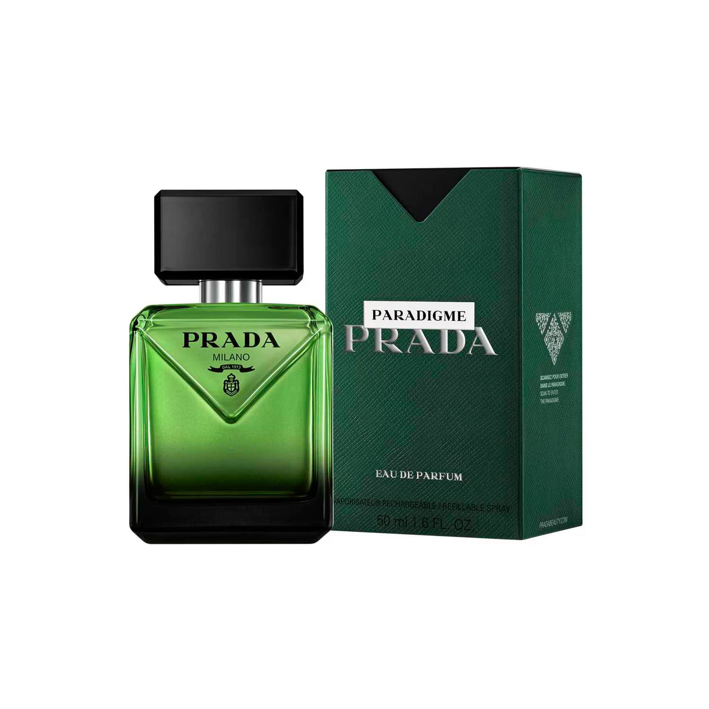 Prada Paradigme Eau de Parfum Homme 50 ml – Parfum Boisé Ambré Élégant & Moderne