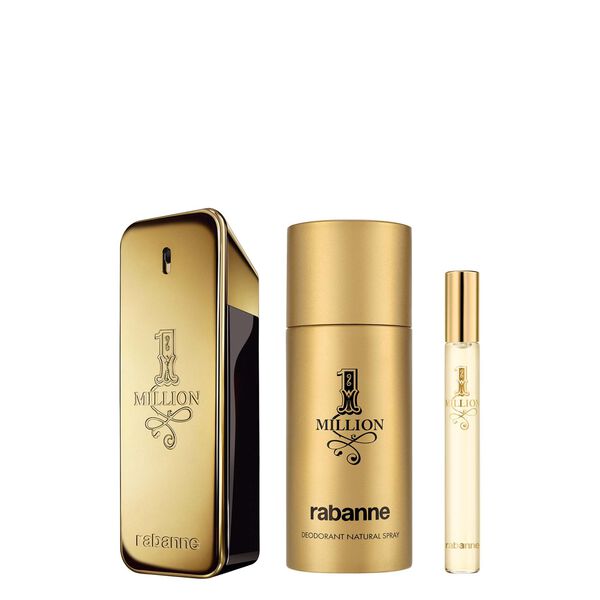 Rabanne 1 Million Eau de Toilette 100ml + EDT 10ml + Deodorant 150ml Homme