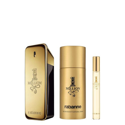 Rabanne 1 Million Eau de Toilette 100ml + EDT 10ml + Deodorant 150ml Homme