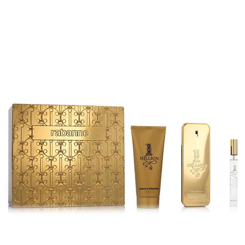 Rabanne 1 Million Eau de Toilette 100 ml + EDT 10 ml + Gel douche 100 ml Homme