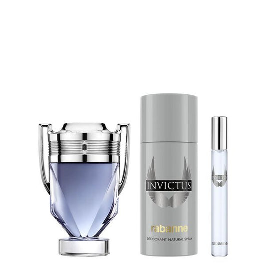 Rabanne Invictus Eau de Toilette 100ml + EDT 10ml + Deodorant 150ml Homme