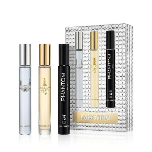 Rabanne Phantom Parfum 10ml + Eau de Toilette Invictus 10ml + EDT 10ml Homme