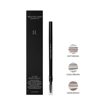 Lápiz de cejas de alta definición RevitaLash Hi-def Brow Pencil (marrón suave) 0,14 g