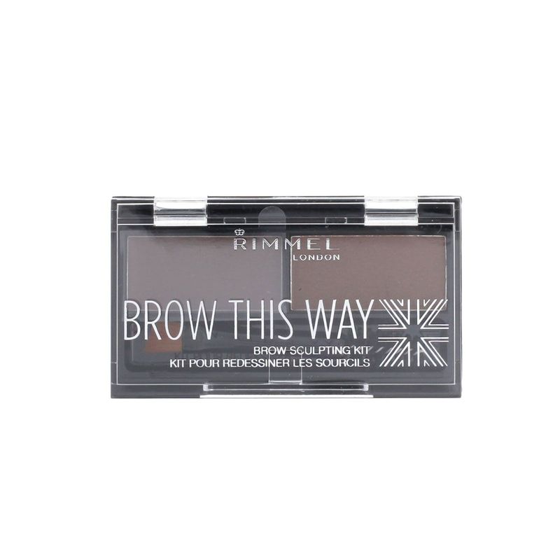 Rimmel London Brow This Way Palette sourcils (002 Medium Brown) 2,4g