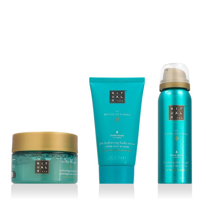 Rituals The Ritual of Karma Coffret Voyage Crème Corps 70 ml + Gommage 125 g + Gel Douche 50 ml