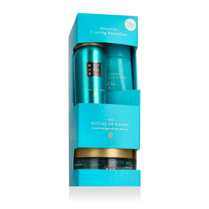 Rituals The Ritual of Karma Coffret Voyage Crème Corps 70 ml + Gommage 125 g + Gel Douche 50 ml