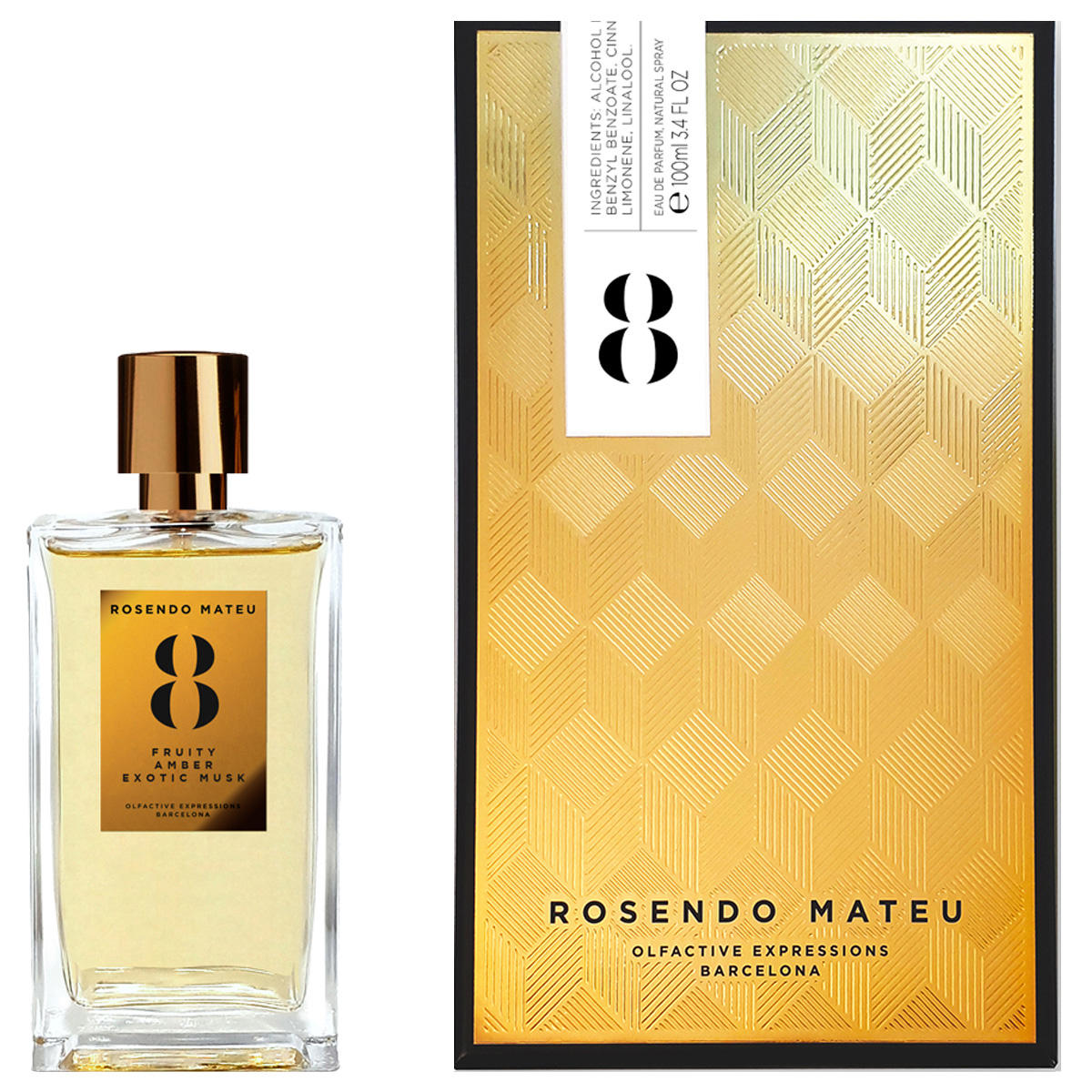 Rosendo Mateu Olfactive Expressions N°8 Fruity, Amber, Exotic Musk Eau De Parfum 100ml (unisexe)