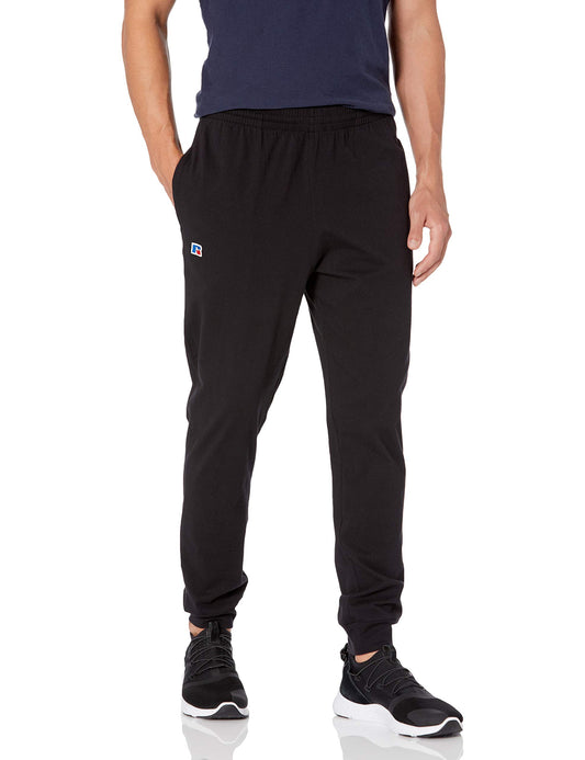 Russell Athletic Pantalon de jogging en jersey de coton pour homme, avec poches, noir, taille XXL