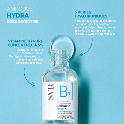 SVR [B3] Ampoule Hydra Concentré Réparateur 30 ml