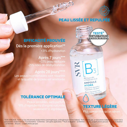 SVR [B3] Ampoule Hydra Concentré Réparateur 30 ml