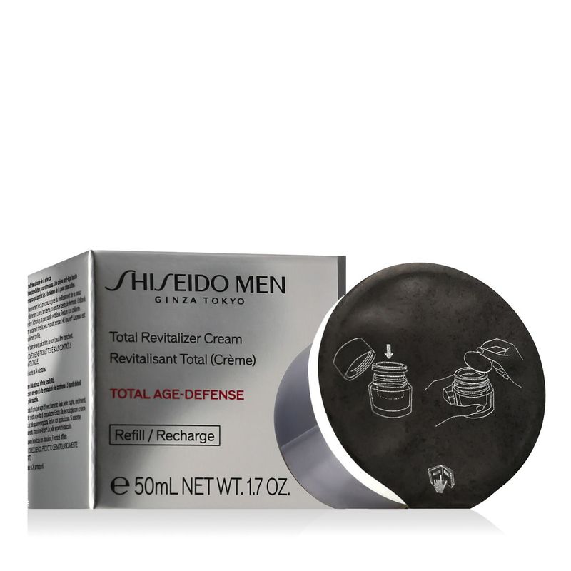 Shiseido Men Revitalisant Total Crème 50 ml – Soin Anti-Âge Haute Performance Homme