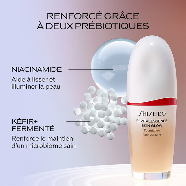 Shiseido Revitalessence Skin Glow Foundation SPF 30 PA+++ Fond de Teint (160 Shell) 30ml