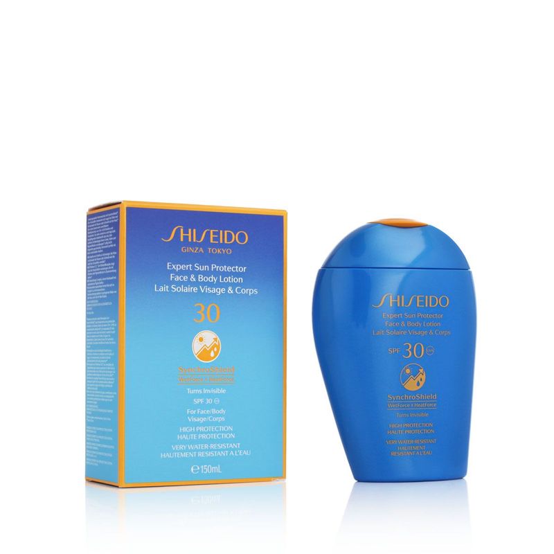 Shiseido SynchroShield Expert Sun Protector Lait Solaire Visage & Corps SPF 30 150ml