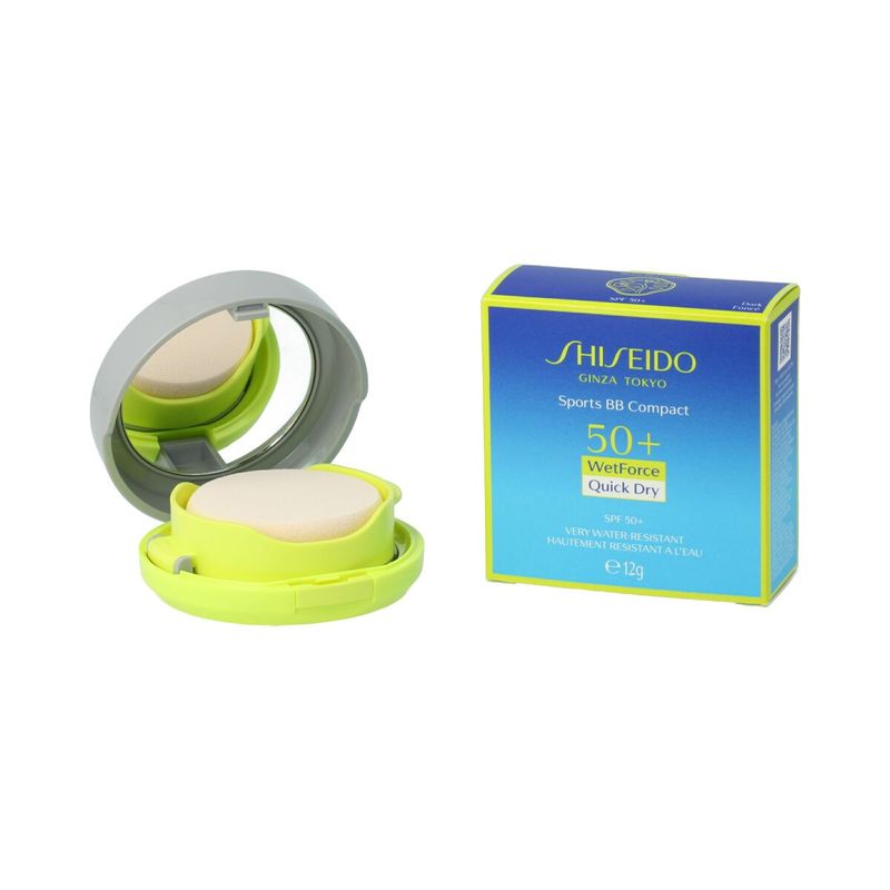Shiseido WetForce Quick Dry Sports BB poudre compacte avec protection solaire SPF 50+ (Dark) 12 g