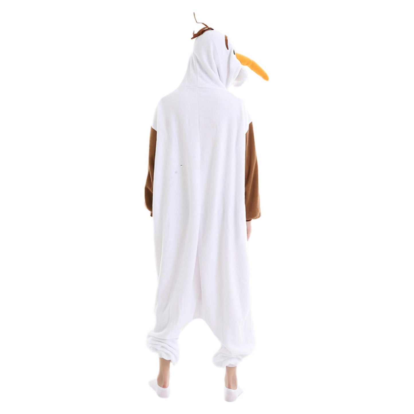 Siyue Olaf Combinaison unisexe, pyjama blanc pour adulte, taille L, idéal pour Halloween, carnaval et cosplay