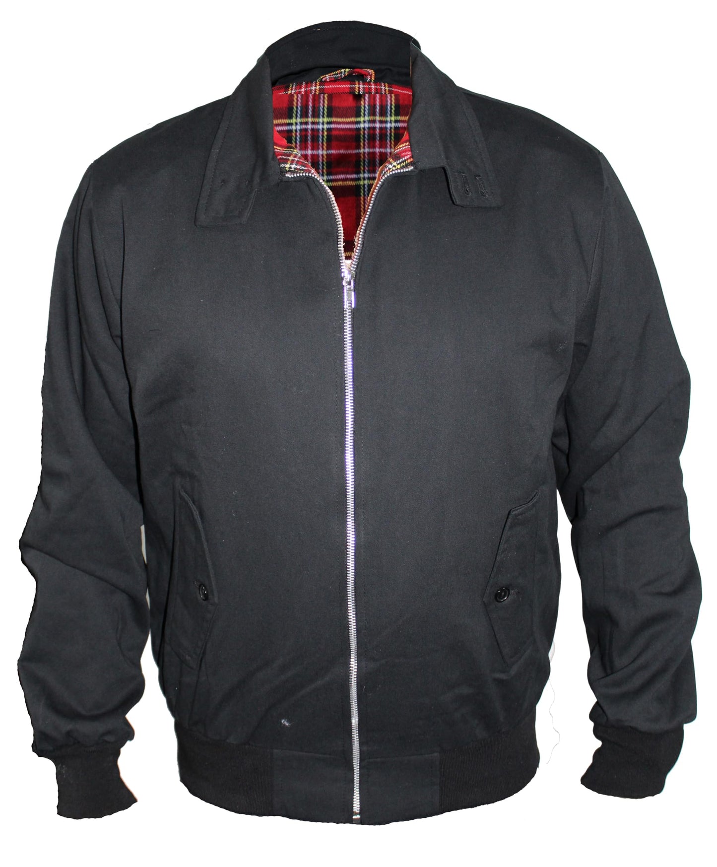 Skytex UK Harrington Veste Homme, style rétro classique, noir, taille M