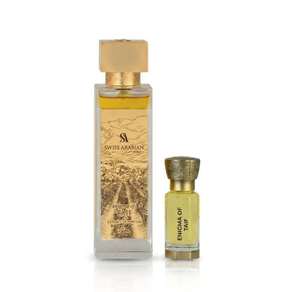 Swiss Arabian Enigma of Taif Extrait de Parfum 100 ml + Huile Parfumée 12 ml – Unisexe