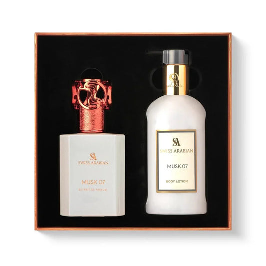 Swiss Arabian Musk 07 Extrait de Parfum 50 ml + Lait corps 300 ml Unisexe