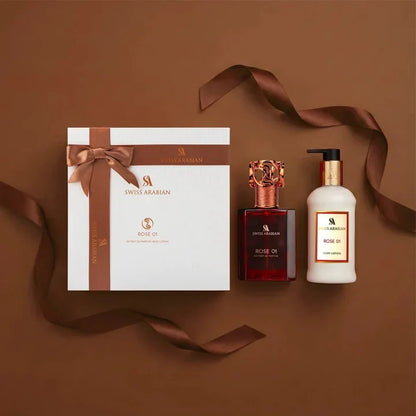 Swiss Arabian Rose 01 Extrait de Parfum 50 ml + Lait Corps 300 ml Unisexe