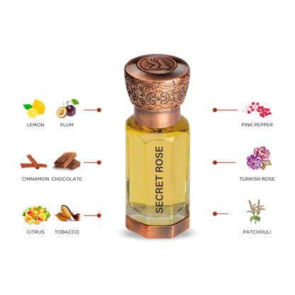 Swiss Arabian Secret Rose huile parfumée 12 ml (unisexe)