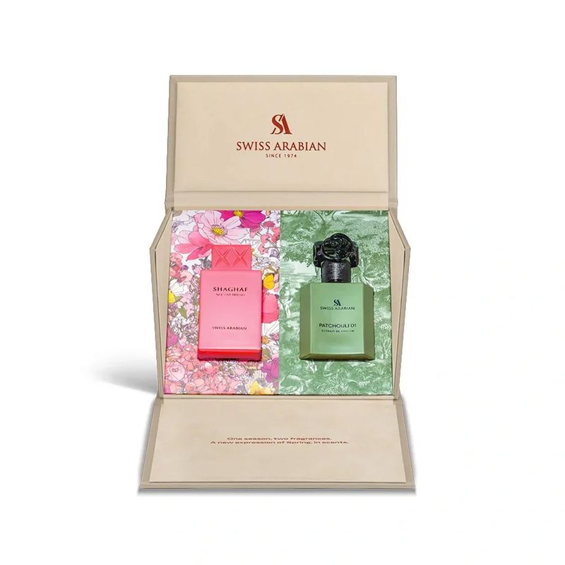 Swiss Arabian Shaghaf Nectar Blush Patchouli 01 50 ml + Shaghaf 75 ml Unisexe