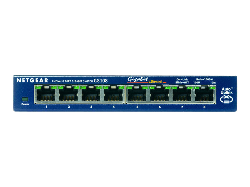 NETGEAR ProSafe GS108 - Commutateur - 8 x 10/100/1000 - Ordinateur de bureau Super Promo PC