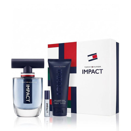 Tommy Hilfiger Impact Eau de Toilette 100 ml + EDT 4 ml + Gel douche 100 ml Homme