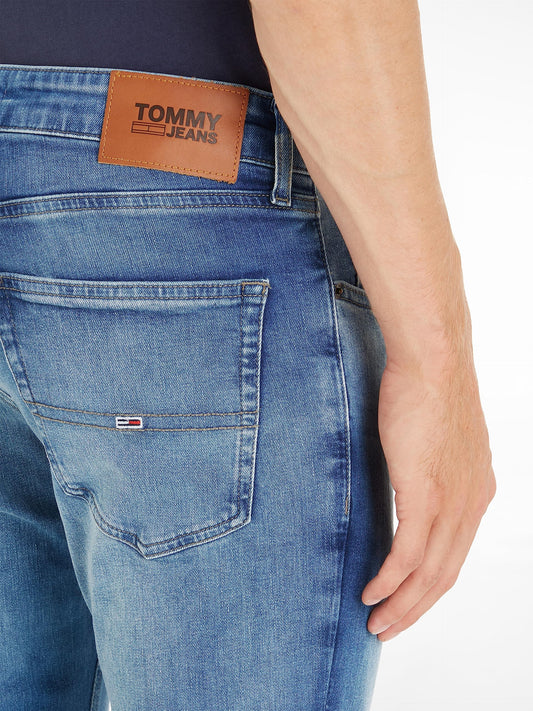 Tommy Hilfiger Jean Scanton Slim pour homme, bleu (Wilson Light Blue Stretch), taille 33W / 32L