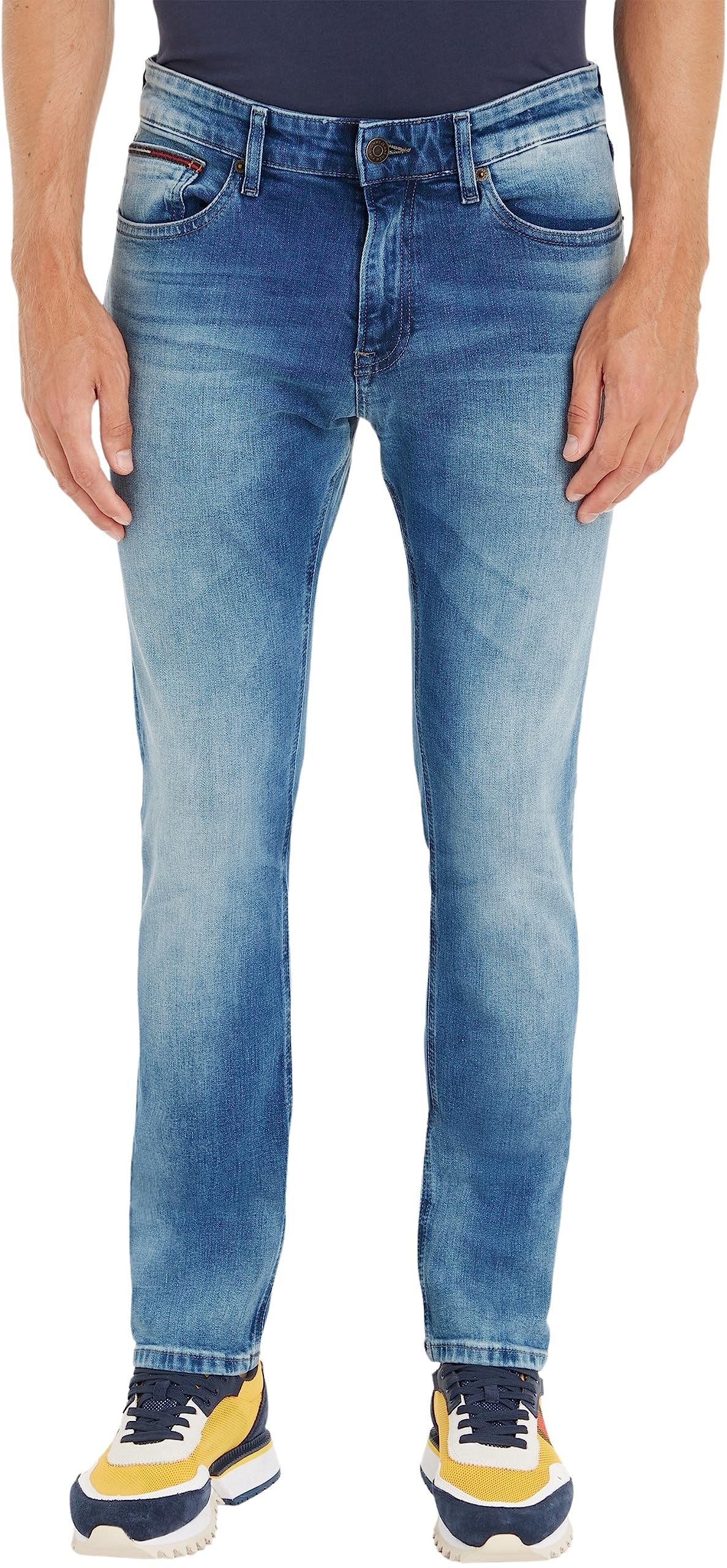 Tommy Hilfiger Jean Scanton Slim pour homme, bleu (Wilson Light Blue Stretch), taille 33W / 32L