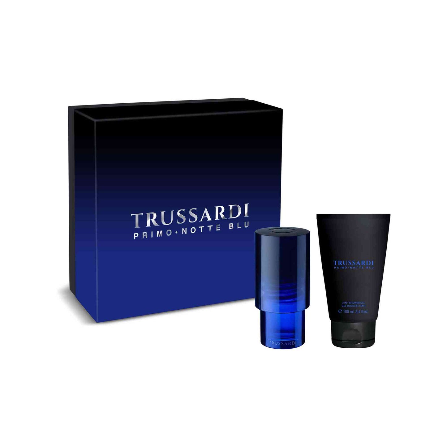 Trussardi Primo Notte Blu Eau de Parfum Rechargeable Homme 50 ml + Gel Douche 100 ml