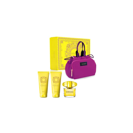 Versace Yellow Diamond EDT 90 ml + Gel Douche 100 ml + LC 100 ml + Trousse cosmétique (femme) Versace