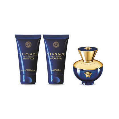 Versace Pour Femme Dylan Blue Eau de Parfum 50ml + Gel Bain & Douche 50ml + Lait Corps 50ml