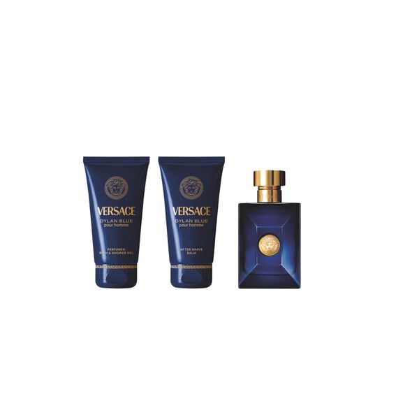 Versace Pour Homme Dylan Blue Coffret Eau de Toilette 50 ml + Baume Après-Rasage 50 ml + Gel Douche 50 ml