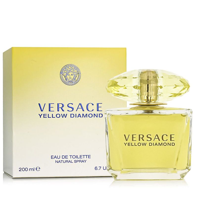 Versace Yellow Diamond Eau De Toilette 200 ml para mujer