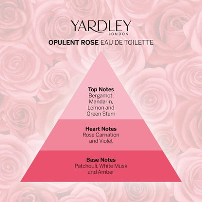 Yardley Opulent Rose Eau de Toilette Femme 50 ml