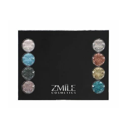 Estuche de maquillaje con diamantes de Zmile Cosmetics