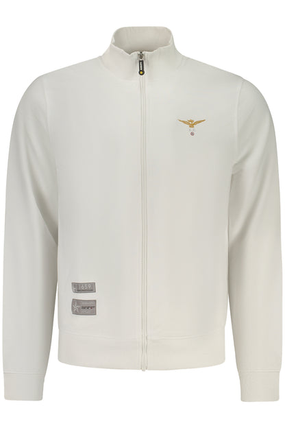 MILITARY ACADEMY MEN'S WHITE ZIP-UP SWEATSHIRT