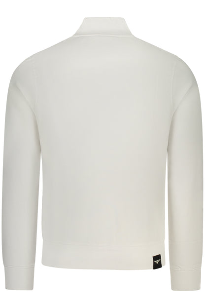 MILITARY ACADEMY MEN'S WHITE ZIP-UP SWEATSHIRT
