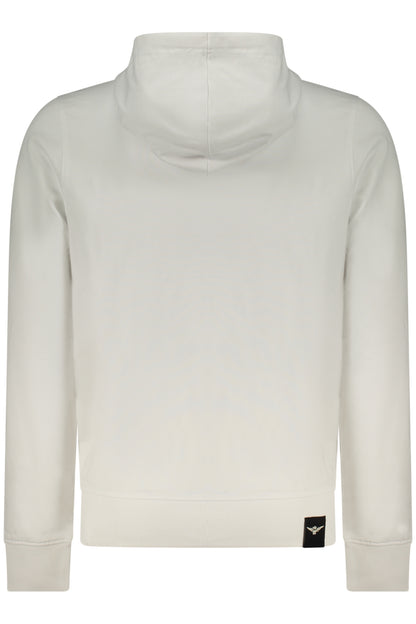 MILITARY ACADEMY MEN'S WHITE ZIP-UP SWEATSHIRT