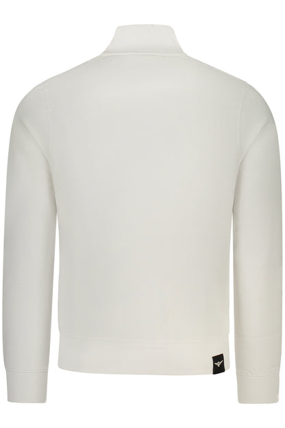 MILITARY ACADEMY MEN'S WHITE ZIP-UP SWEATSHIRT