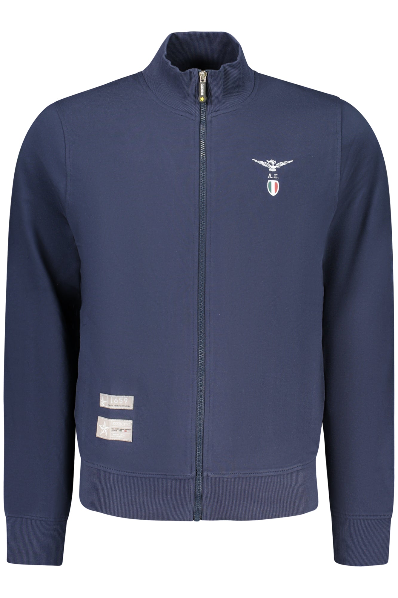 MILITARY ACADEMY MEN'S BLUE ZIP-UP SWEATSHIRT