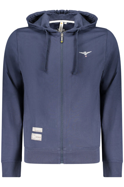 MILITARY ACADEMY MEN'S BLUE ZIP-UP SWEATSHIRT