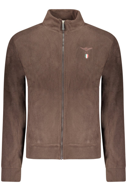 SWEAT-SHIRT FERMETURE ÉCLAIR MARRON POUR HOMME DE L'ACADÉMIE MILITAIRE