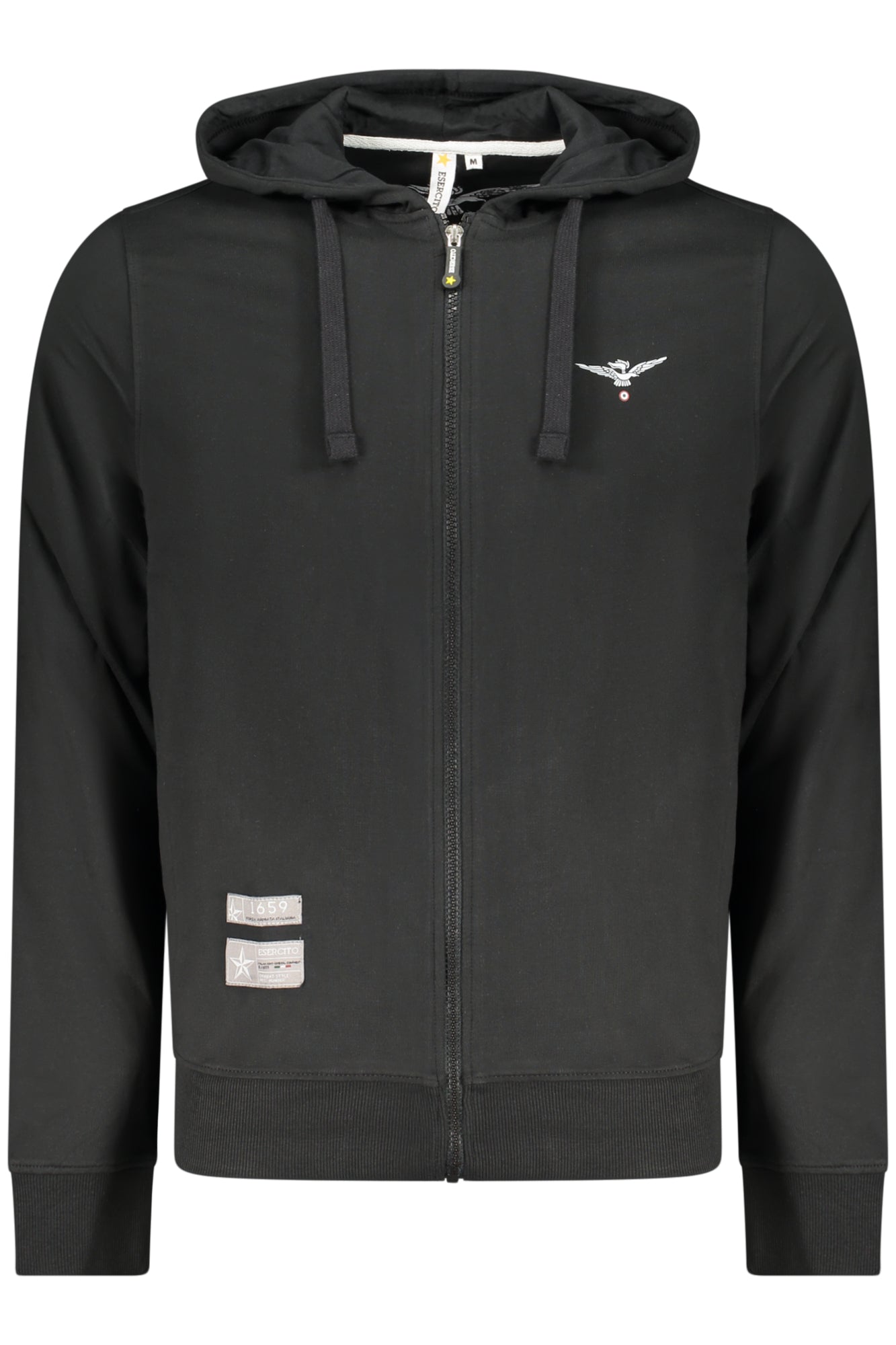 MILITARY ACADEMY MEN'S BLACK ZIP-UP SWEATSHIRT