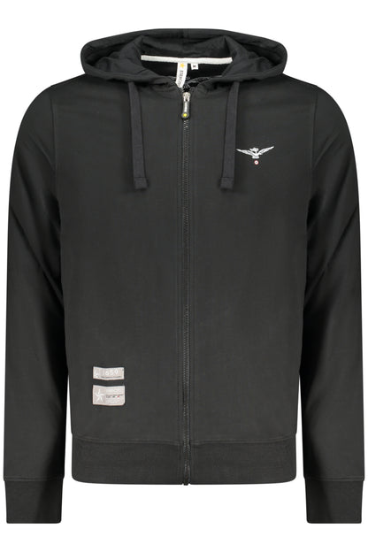 MILITARY ACADEMY MEN'S BLACK ZIP-UP SWEATSHIRT