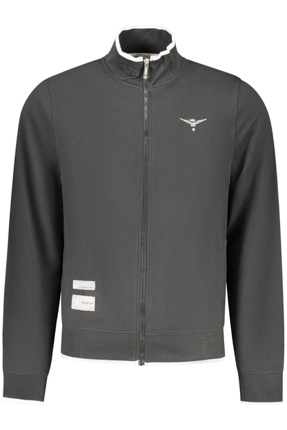 MILITARY ACADEMY MEN'S BLACK ZIP-UP SWEATSHIRT