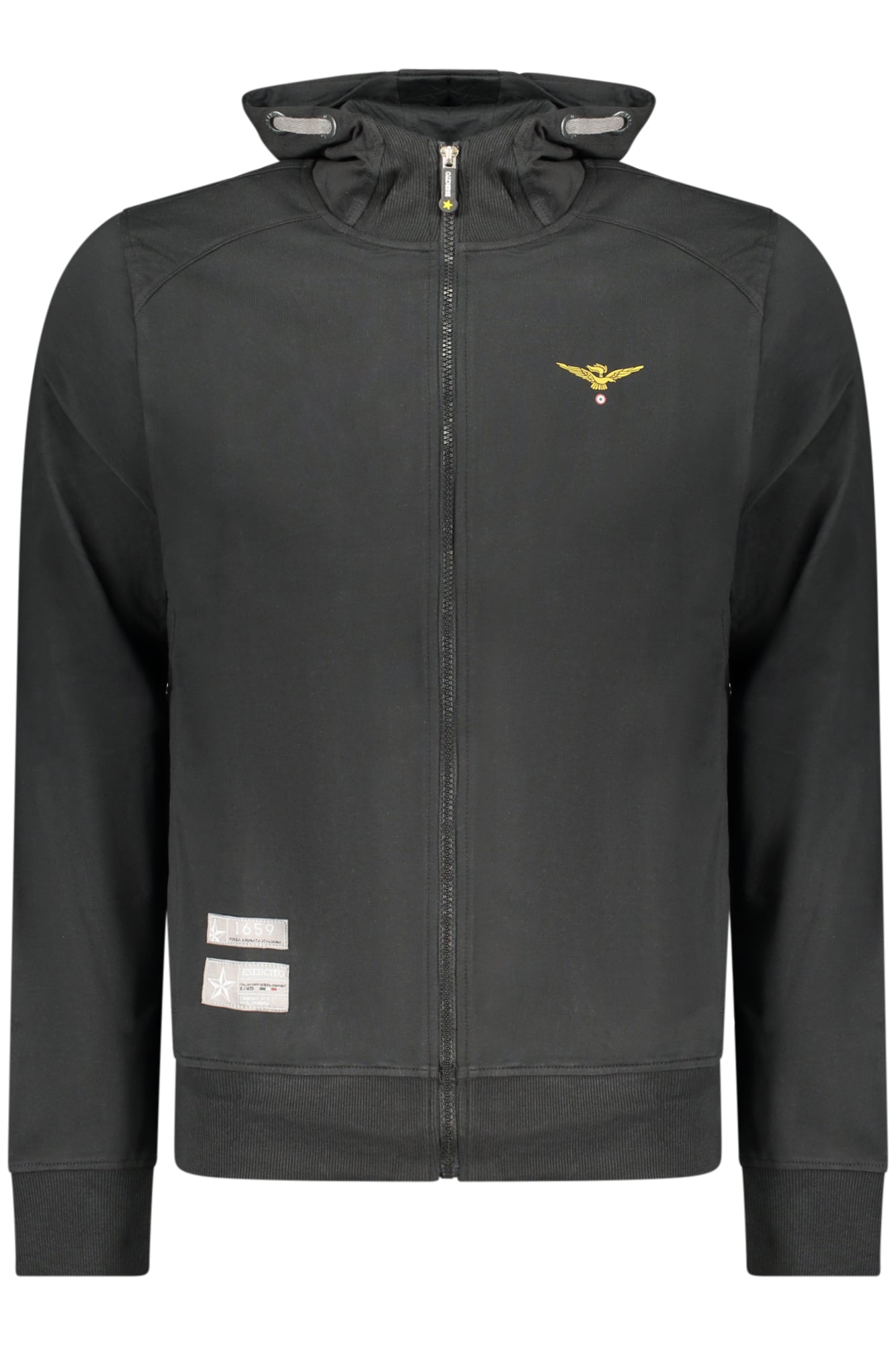 MILITARY ACADEMY MEN'S BLACK ZIP-UP SWEATSHIRT