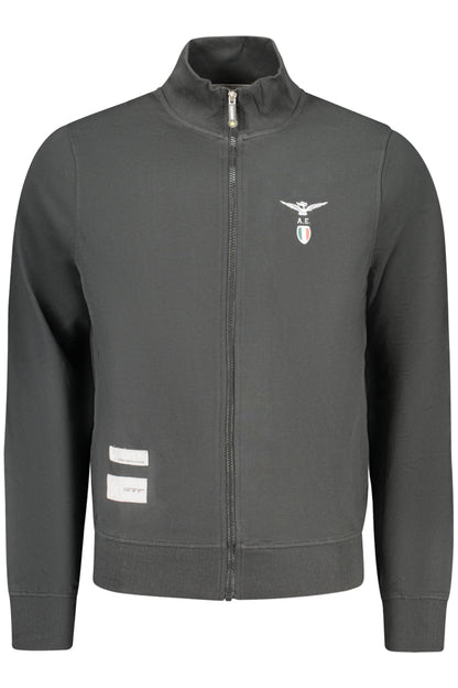 MILITARY ACADEMY MEN'S BLACK ZIP-UP SWEATSHIRT
