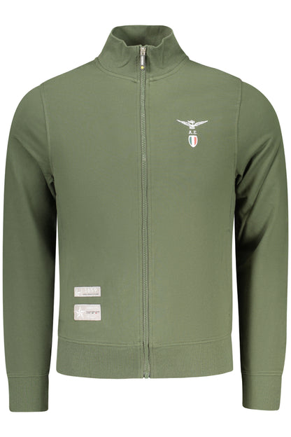 MILITARY ACADEMY MEN'S GREEN ZIP-UP SWEATSHIRT