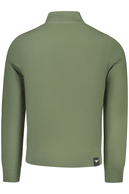 MILITARY ACADEMY MEN'S GREEN ZIP-UP SWEATSHIRT